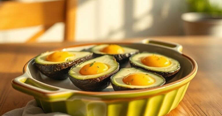 Baked Avocado Eggs Recipe
