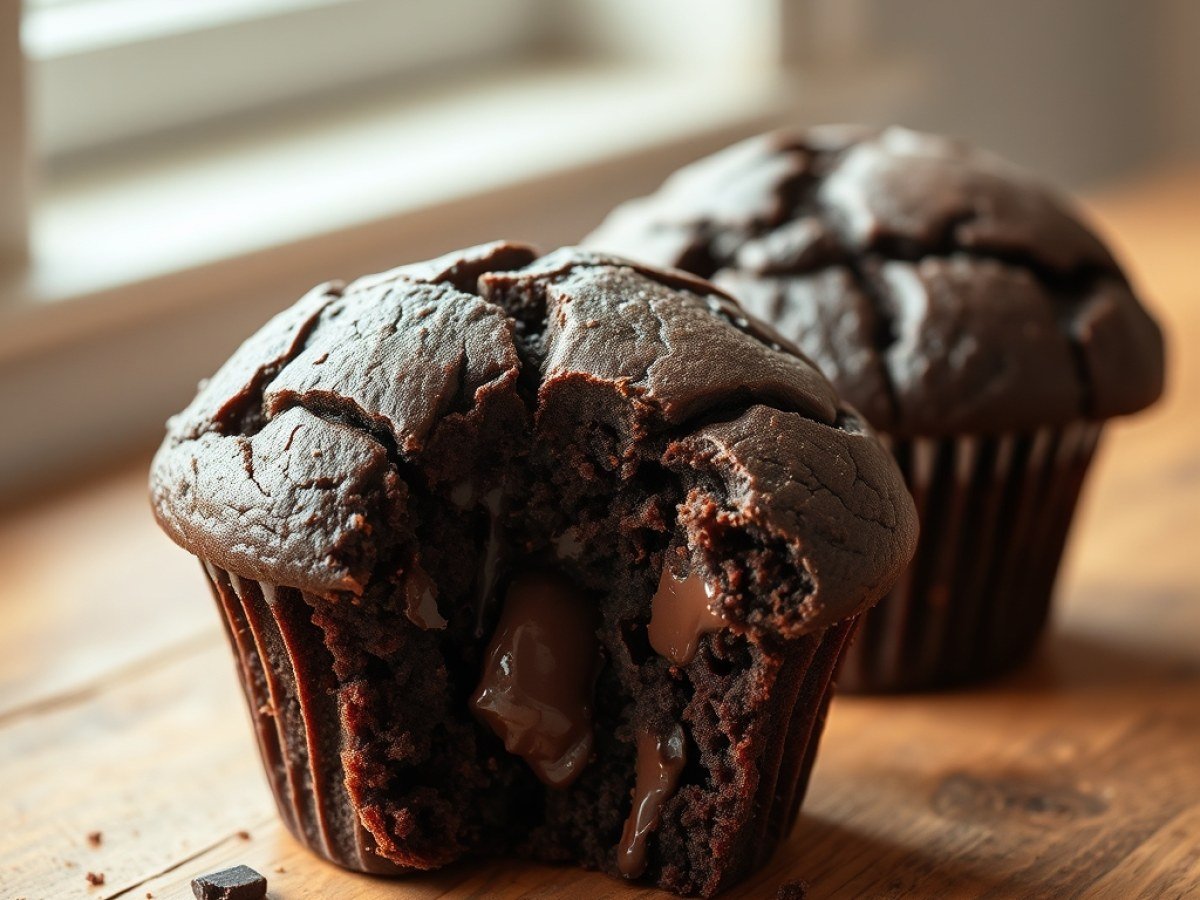 Double Chocolate Muffins Recipe