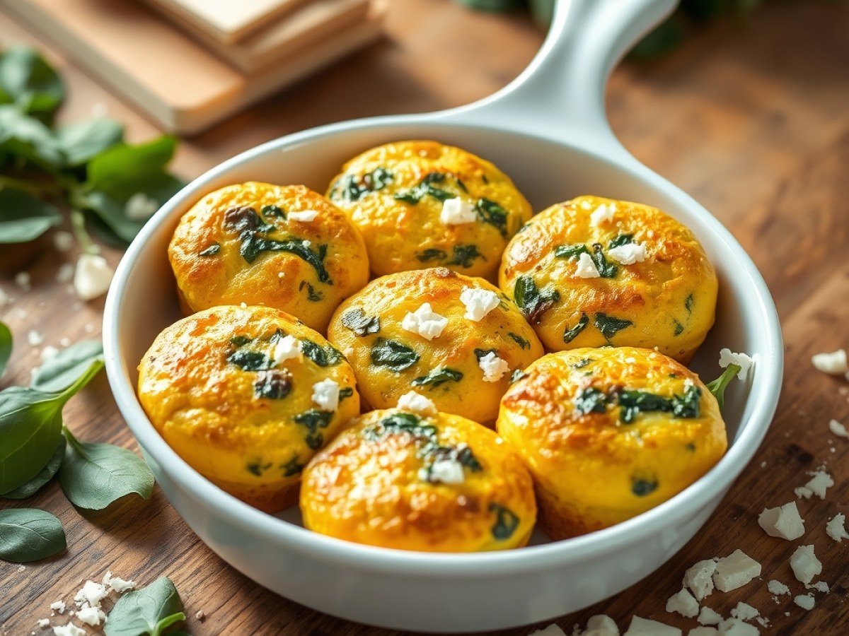 Spinach Feta Egg Bites Recipe