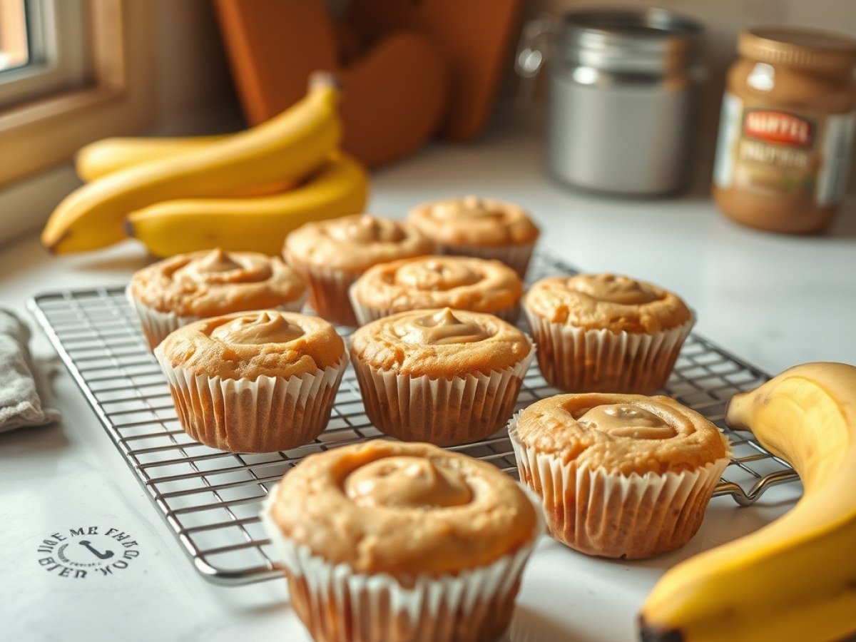 Peanut Butter Banana Muffins Recipe