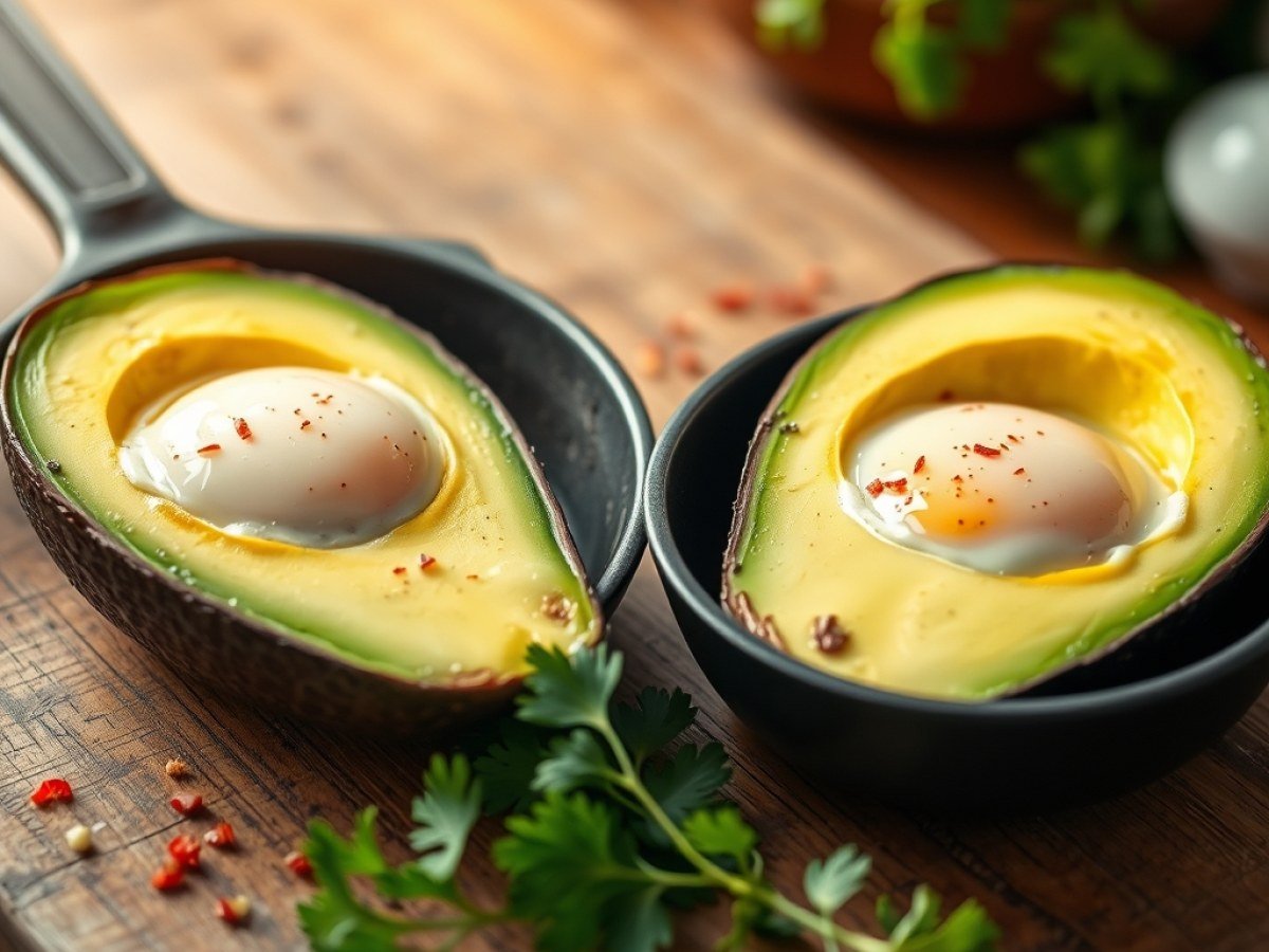 Baked Avocado Eggs Recipe