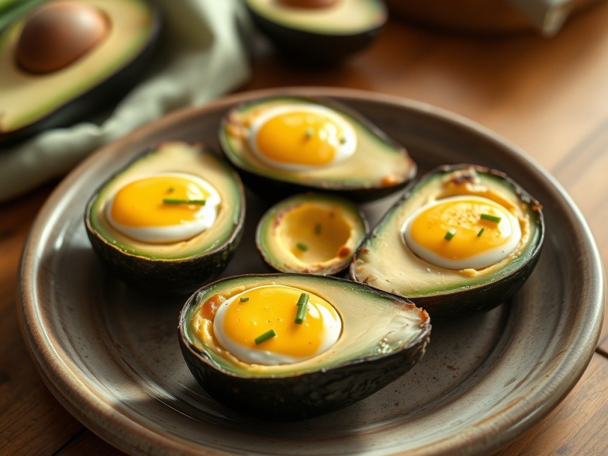 Baked Avocado Eggs Recipe
